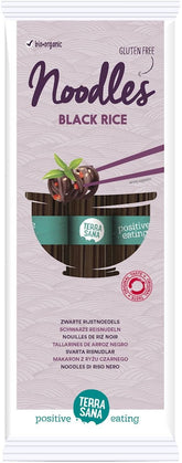 Bezlepkové rýžové nudle (černá rýže) BIO 250 g - TERRASANA